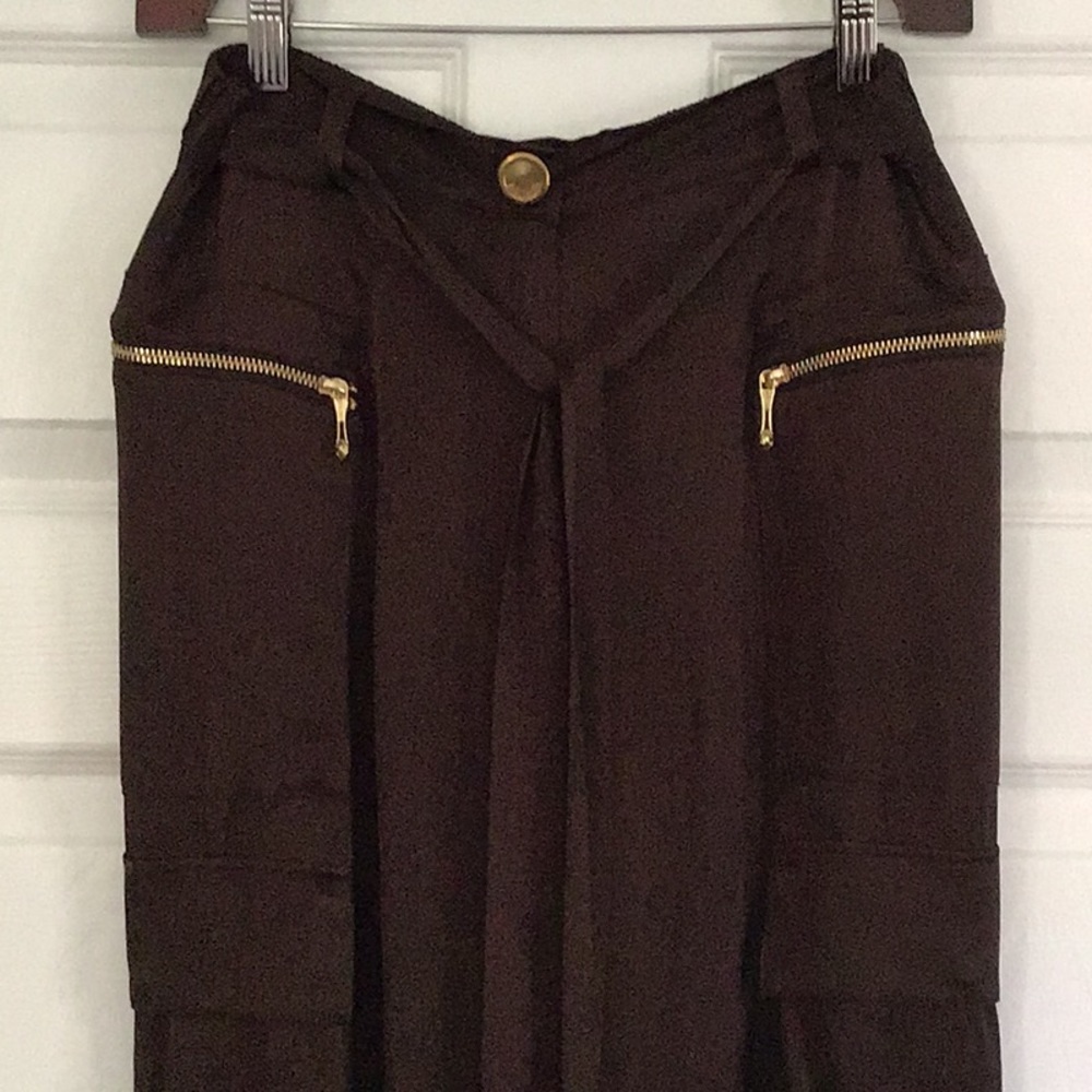 Just Cavalli size 42 Brown  cargo pants. NWT - Picture 3 of 14